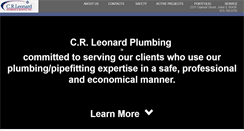 Desktop Screenshot of crleonardplumbing.com